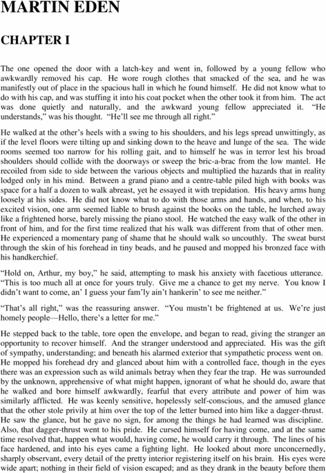 Product picture Martin EDEN, by Jack London